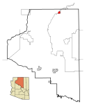 Coconino County incorporated areas Page highlighted